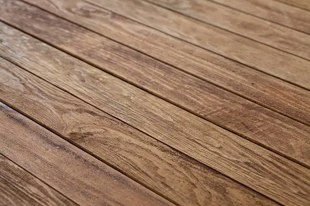 Empty wooden table