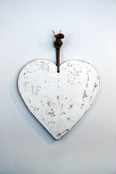 istock Wooden heart on the wall 543219102