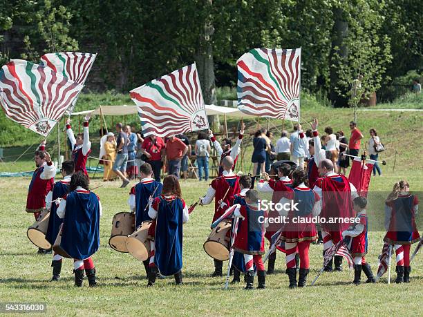 Palio Of Legnano Stock Photo - Download Image Now - Army Soldier, Battle, Battlefield