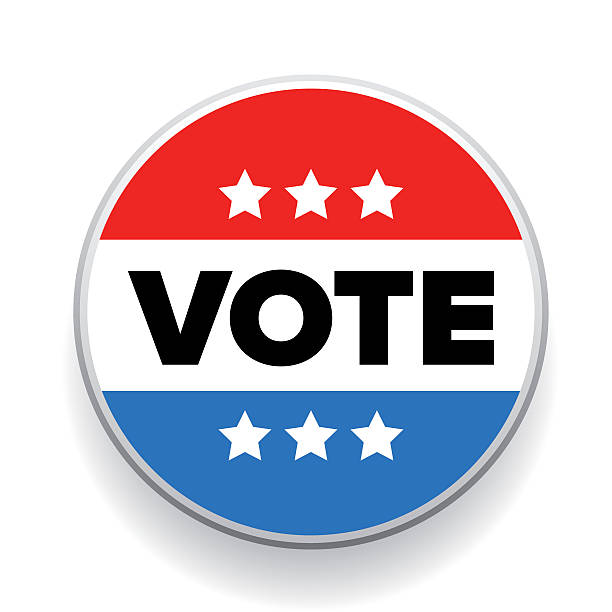 istock United States Election Vote Button or badge 543316590