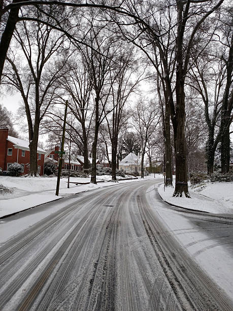 istock bad road conditions while driving in winter 543319600