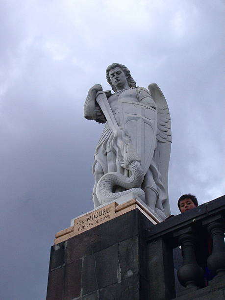 Picture of the monument to the Virgin Mary in the city of Quito, Ecuador