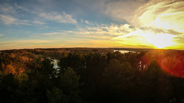 istock sunset over lake wylie south carolina 543320636