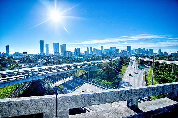 Downtown Miami in the united states.
