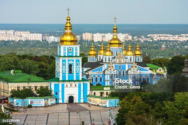 St Michaels Goldendomed Monastery Stock Photo - Download Image Now - Kyiv, Ukraine, Monastery