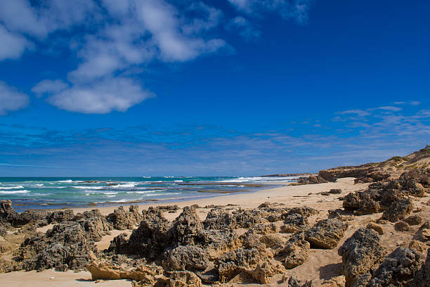 istock Beautiful  rocky seashore cloudy day in South Australia 543327464
