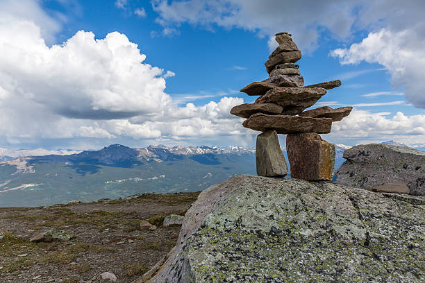 istock Inukshuk - Jasper National Park, Canada 543328506