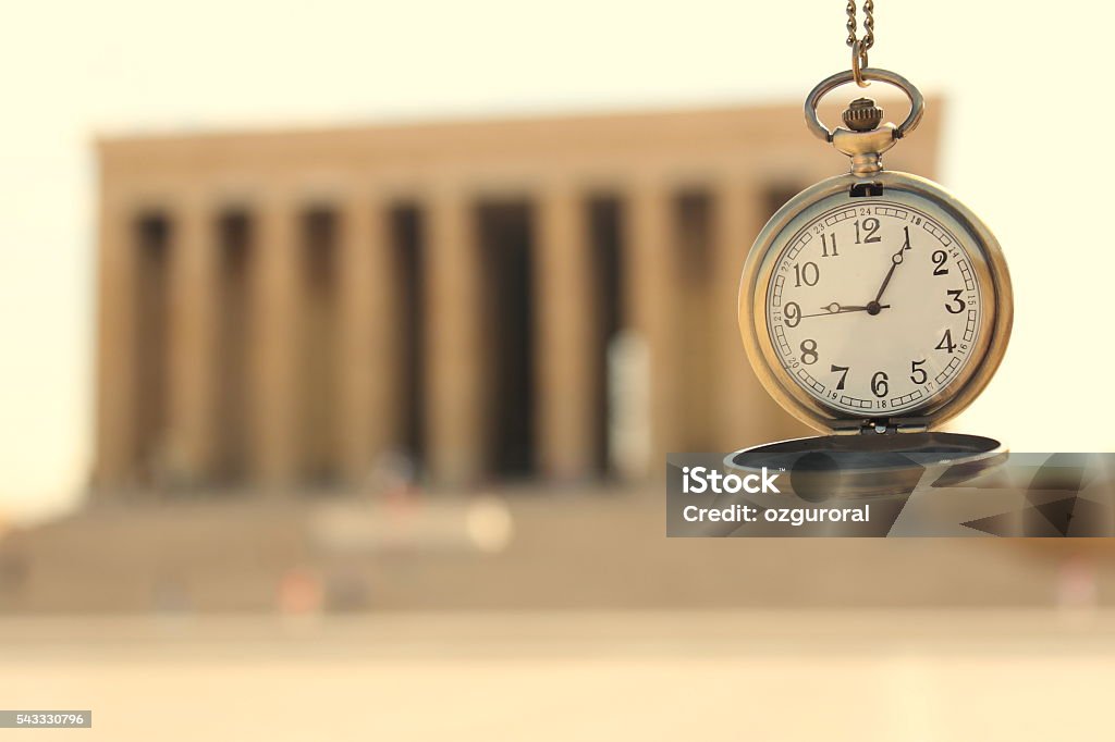 Turkey Ankara mausoleum and time Turkey, Ankara, Ataturk's Mausoleum and time passes 09:05 25-29 Years Stock Photo