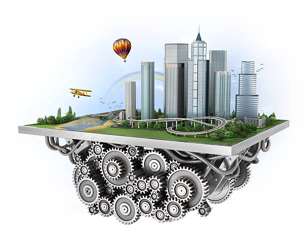 istock Concept of city. 543332220