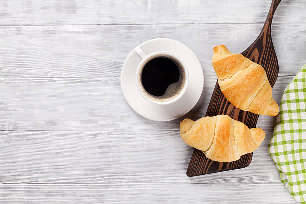 istock Fresh croissants and coffee 543334674