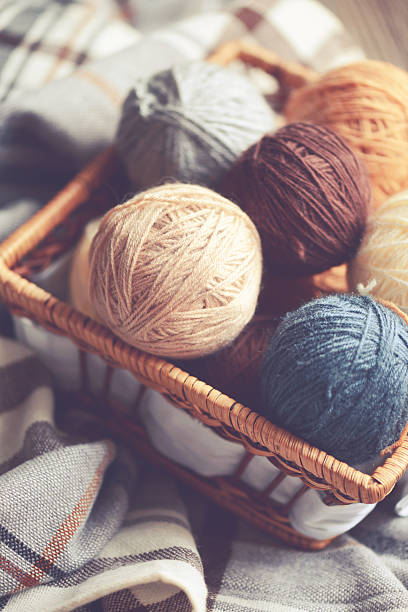 istock balls of wool in a basket 543338464