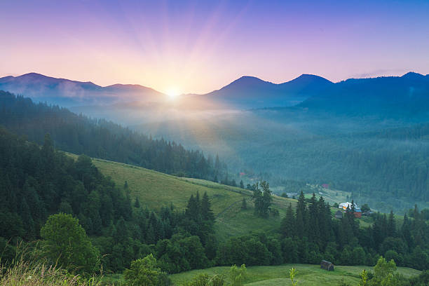 istock Majestic sunset in the mountains landscape. 543339208