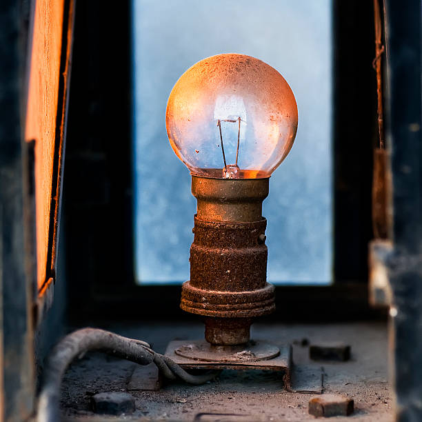 old lamp, railway signaling lamp