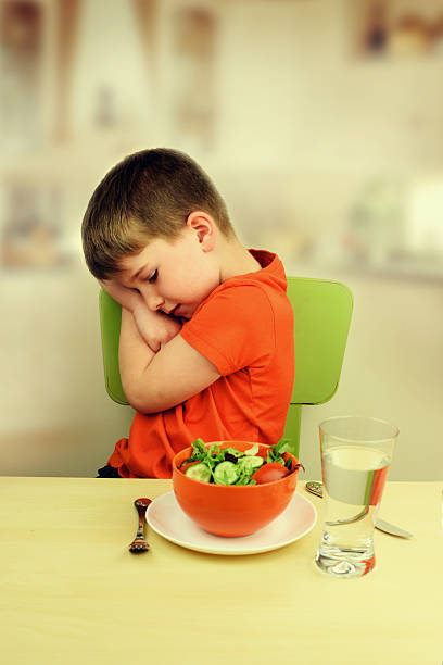 istock Refusing food, kid does not want to eat 543346398