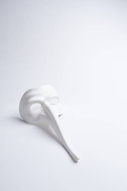 istock white venetian mask on a white background 543346598