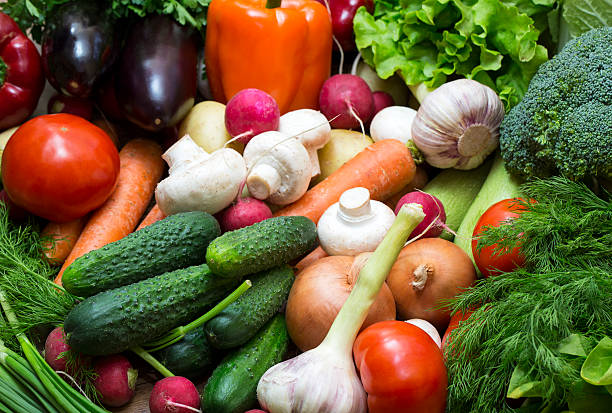istock Background of fresh vegetables 543346616