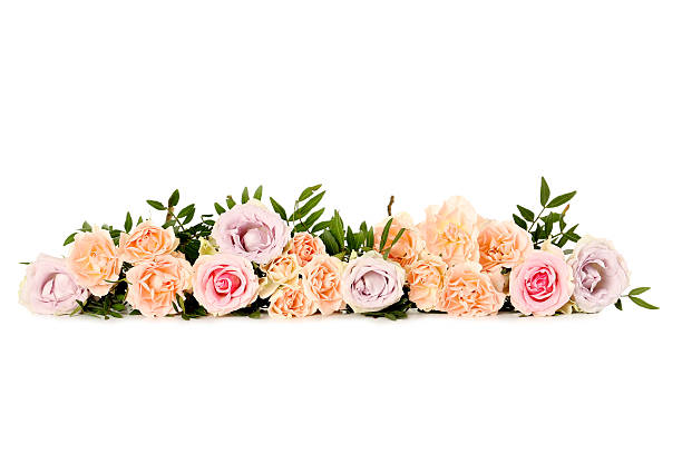 istock Bouquet of beautiful roses isolated on a white 543350370