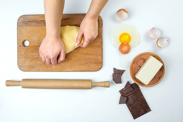 Flat lay of homemade baking