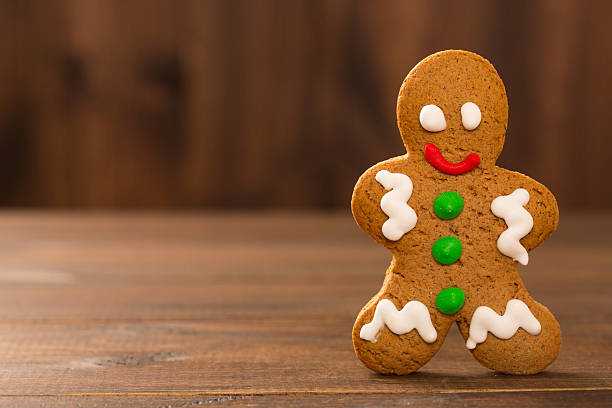 istock Christmas cookies. chip cookies rustic table wooden 543351026