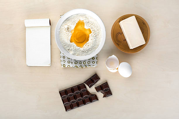 Flat lay of homemade baking