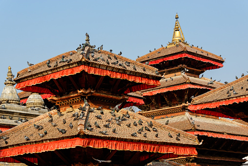 Pagodas at Durbar Square in Kathmandu, Nepal