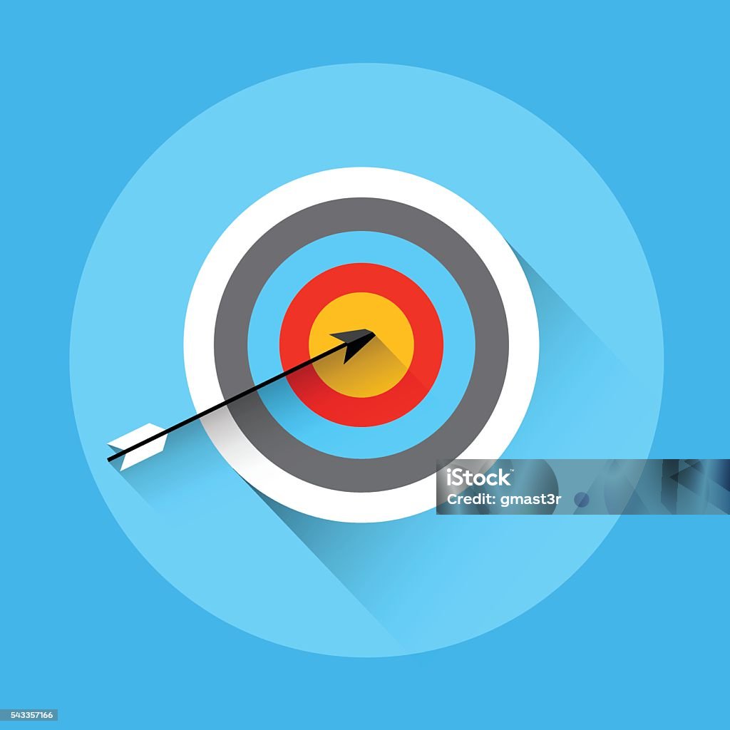 Hit Simbol Panah Hit Target Peralatan Panahan Ikon Olahraga Ilustrasi Stok - Unduh ...
