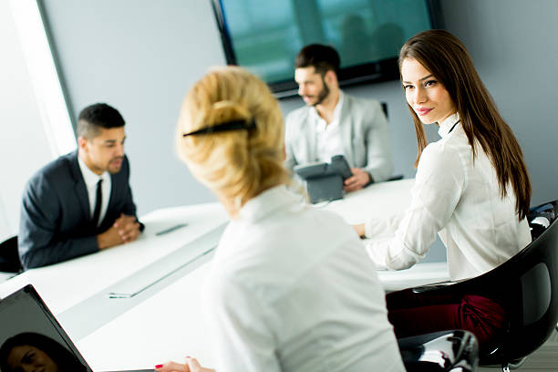 istock Young business people working as a team 543357294