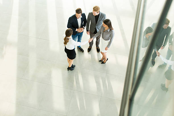 istock Young people in the office photographed from above 543357886