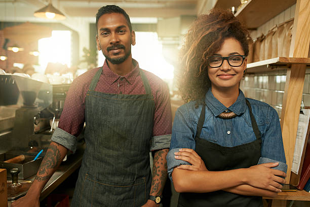 istock Best coffee bar baristas around 543358440