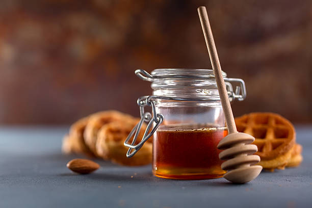 istock Delicious honey in a jar 543360472