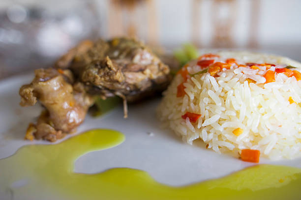 istock lamb with rice and green beans 543361734