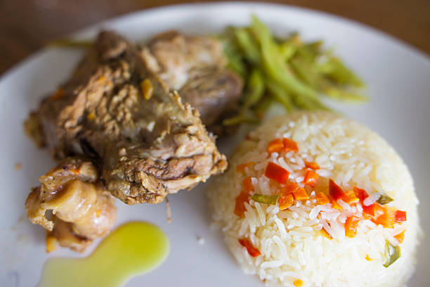 istock lamb with rice and green beans 543361912