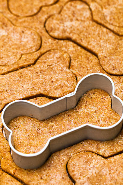Dog Biscuit Dough With Cookie Cutter
