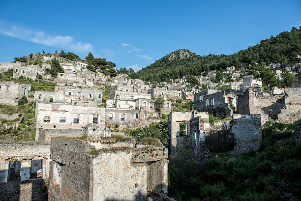 istock Mediterranean kaya ancient village scenery 543445338