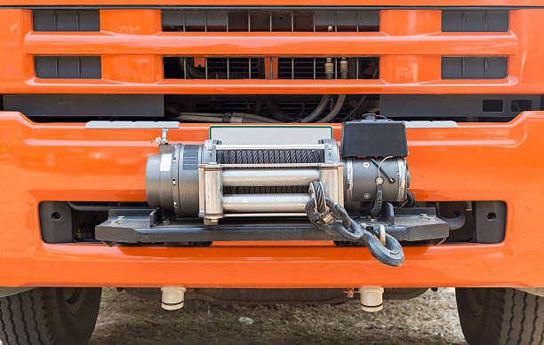 istock winch on front of rescue truck 543446392
