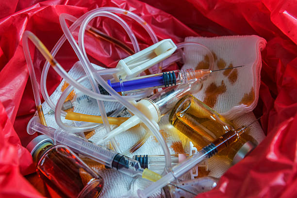 istock Infectious waste must be disposed of in the trash bag 543454216