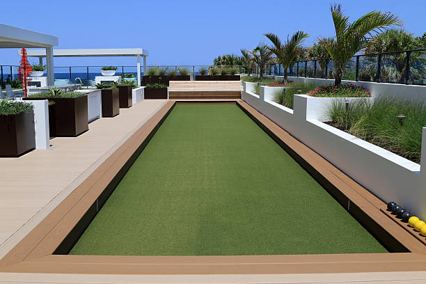 istock Beautiful bocce ball court 543463248