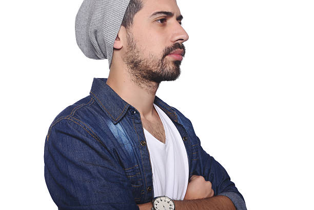 istock Close up of young latin man serious. 543463308