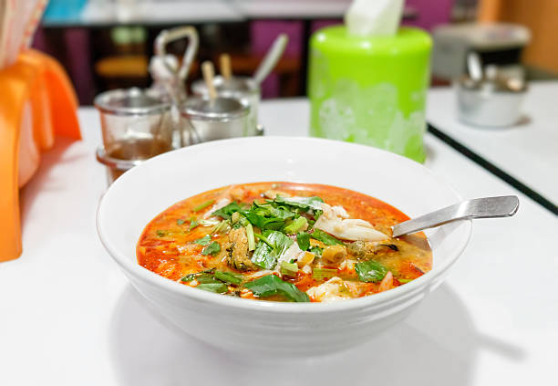 istock Tom Yum soup with seafood 543463894