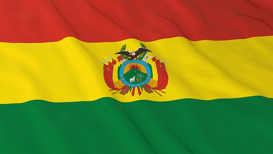 Bolivian Flag HD Background - Flag of Bolivia 3D Illustration