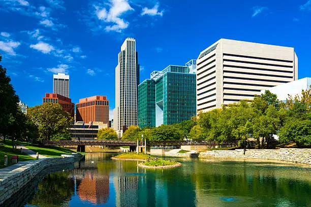 Photo of Omaha Skyline with Gene Leahy Mall