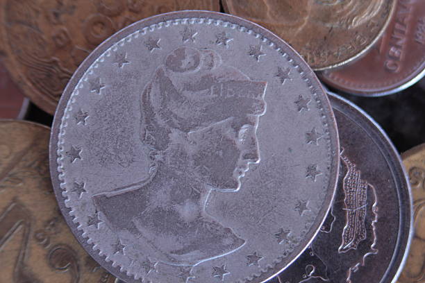 istock Old Coins of Brazil 543473730