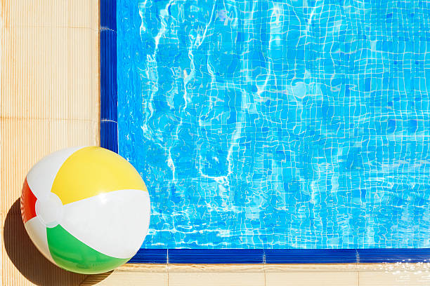istock Beach Ball in Swimming Pool 543476428