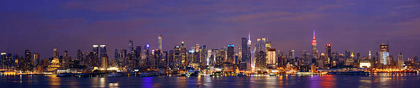 istock Manhattan midtown skyline at night 543476526