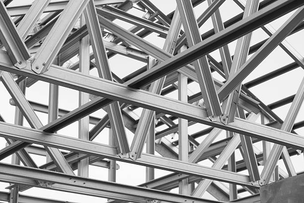 istock Structure of steel roof. 543477094