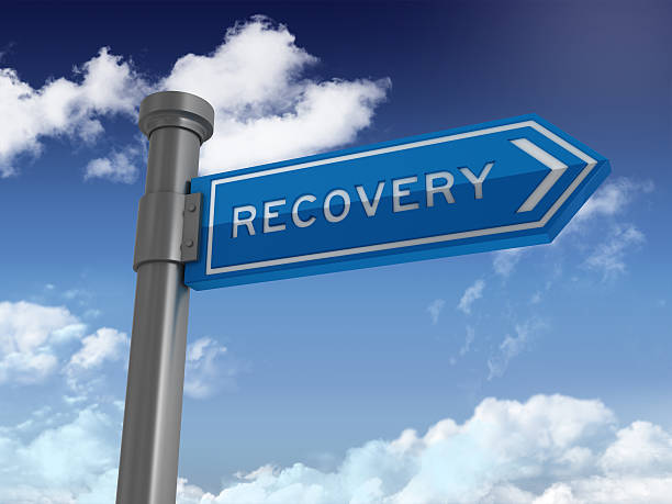 istock Directional Sign Series:  RECOVERY 543477580