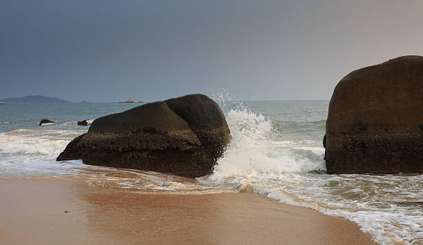 istock Beach and a pair of blue slippers 543478258