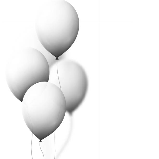 istock Set realistic color air balloons isolated on white background. 543479772