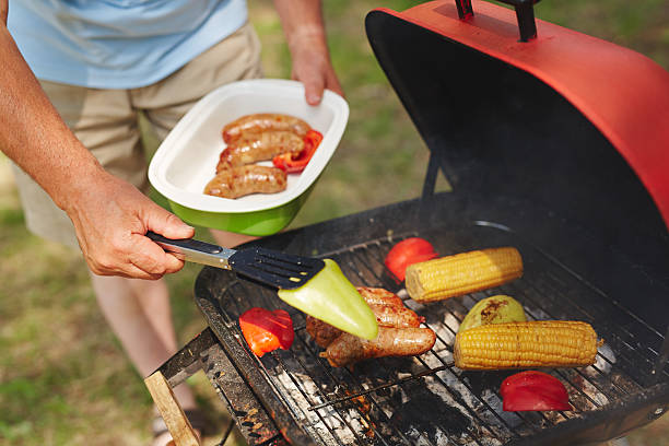 istock Grilling vegs and sausages 543482640