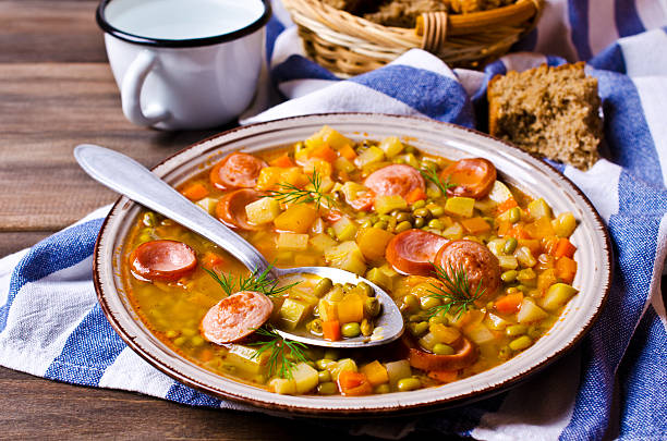 istock Homemade soup with beans 543483104
